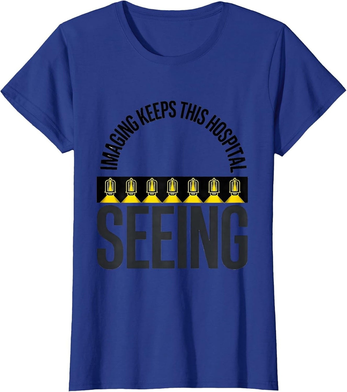 Women's Imaging Keeps This Hospital Seeing Vintage Radiology Tech T-Shirt - Royal Blue