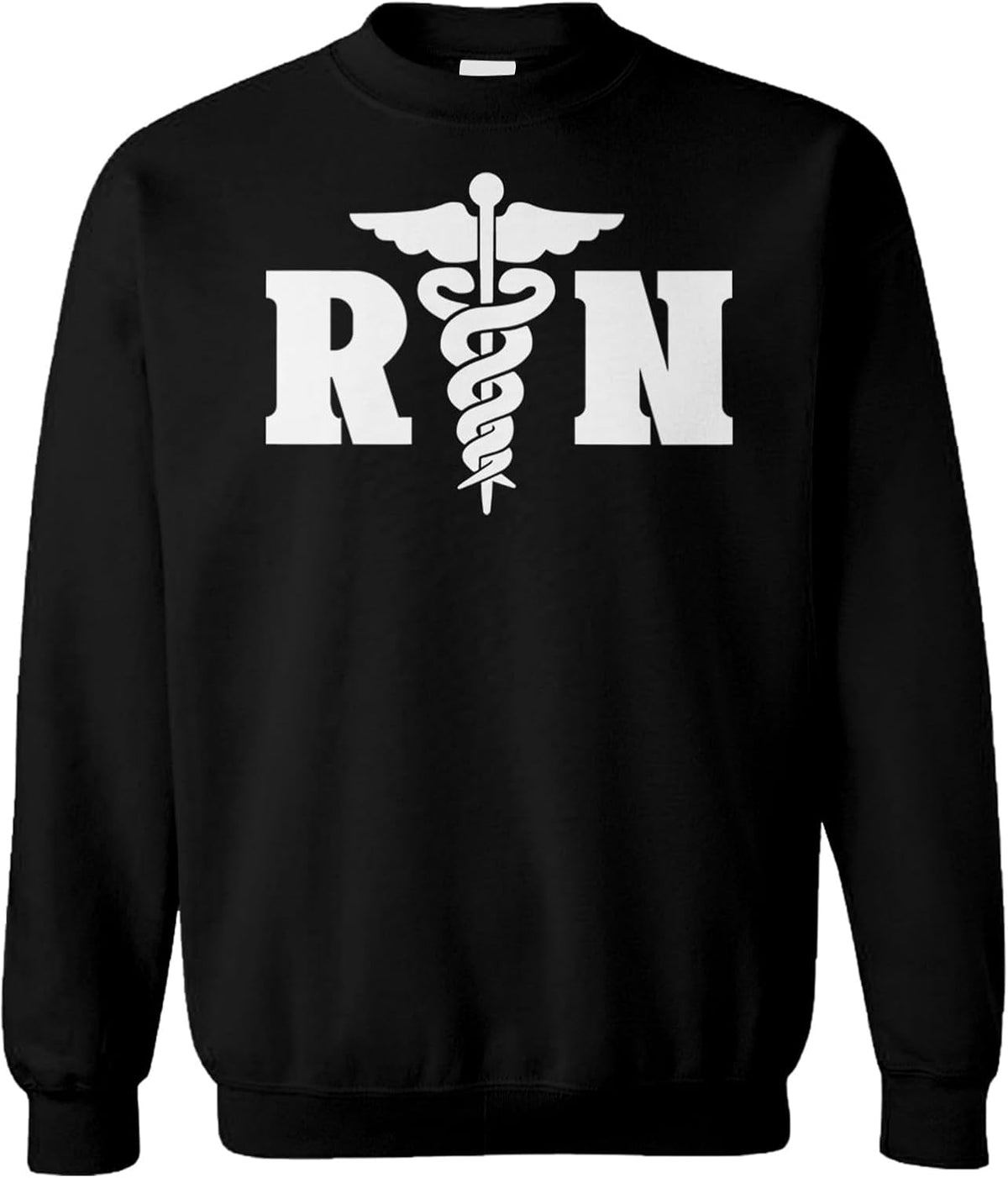 Tcombo RN - Registered Nurse Nursing Unisex Crewneck Sweatshirt - Black