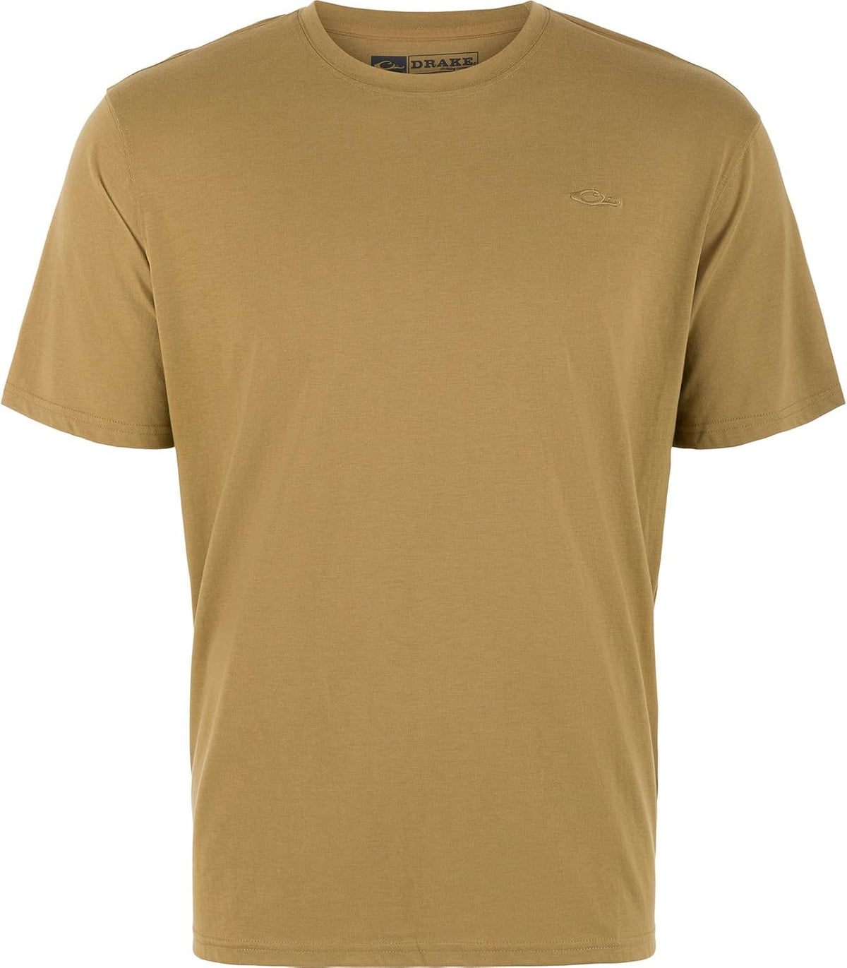 Drake Waterfowl Men's Head Tri-Blend Crew Short Sleeve T-Shirt - Field Khaki