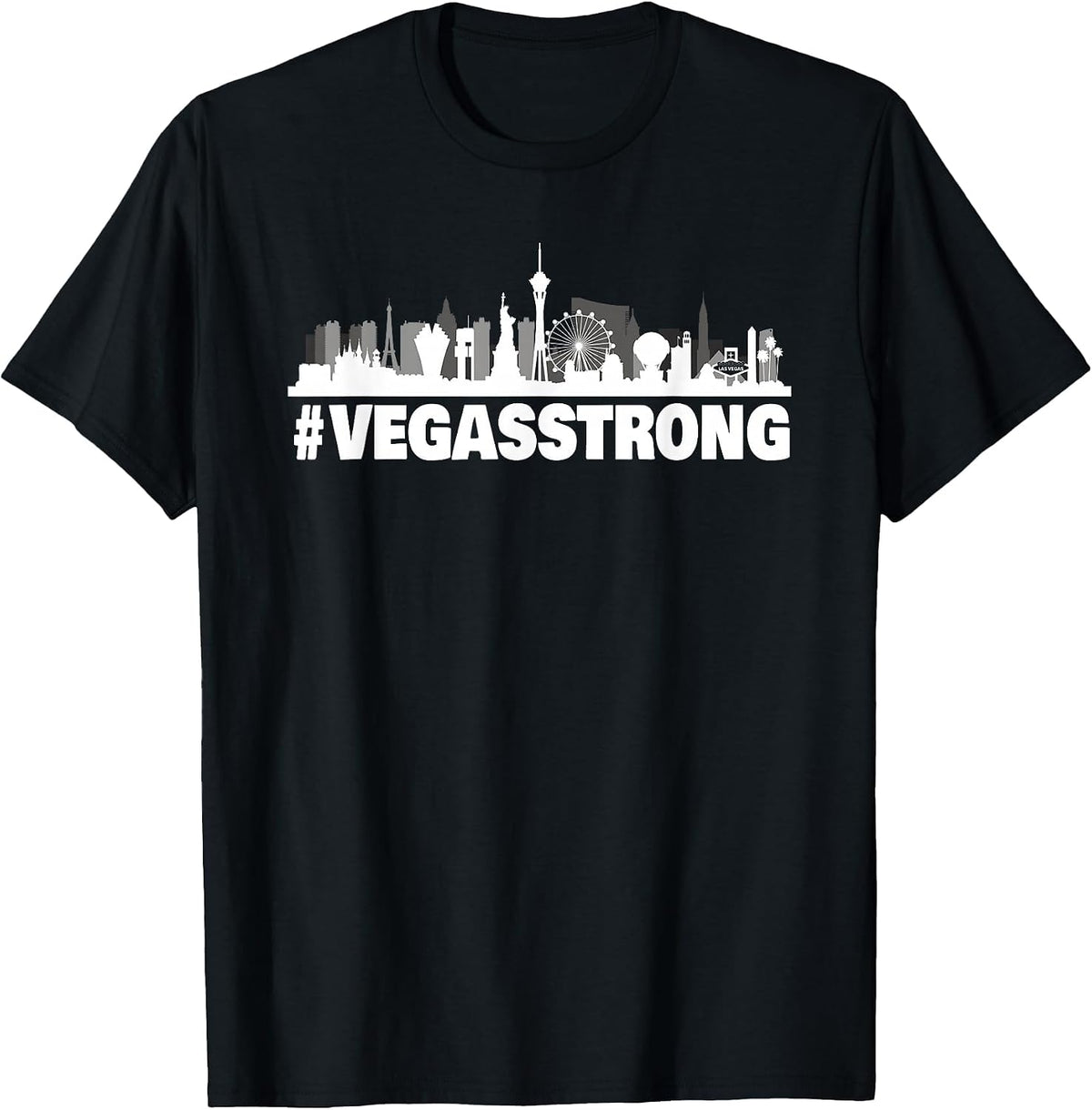 Vegas Strong T-Shirt T-Shirt - Black