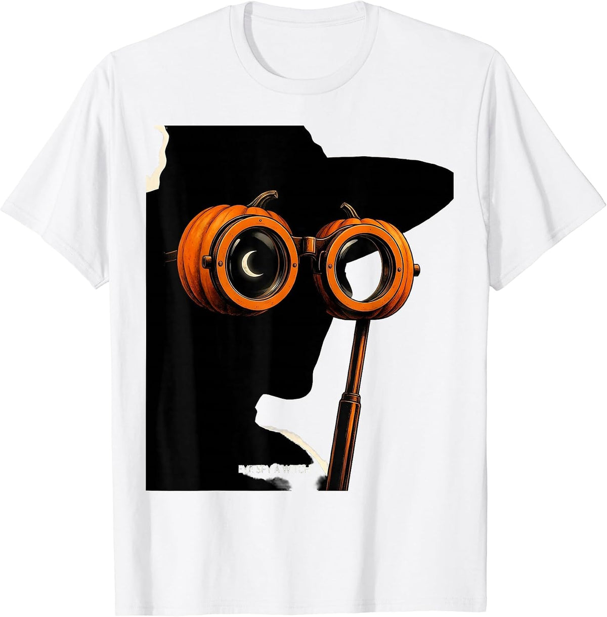 Men's Eye Spy A Witch Halloween Optometrist Eye Doctor Humor T-Shirt - White