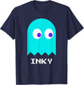 Retro Gamer Nerd Inky Halloween Costume T-Shirt - Navy Blue