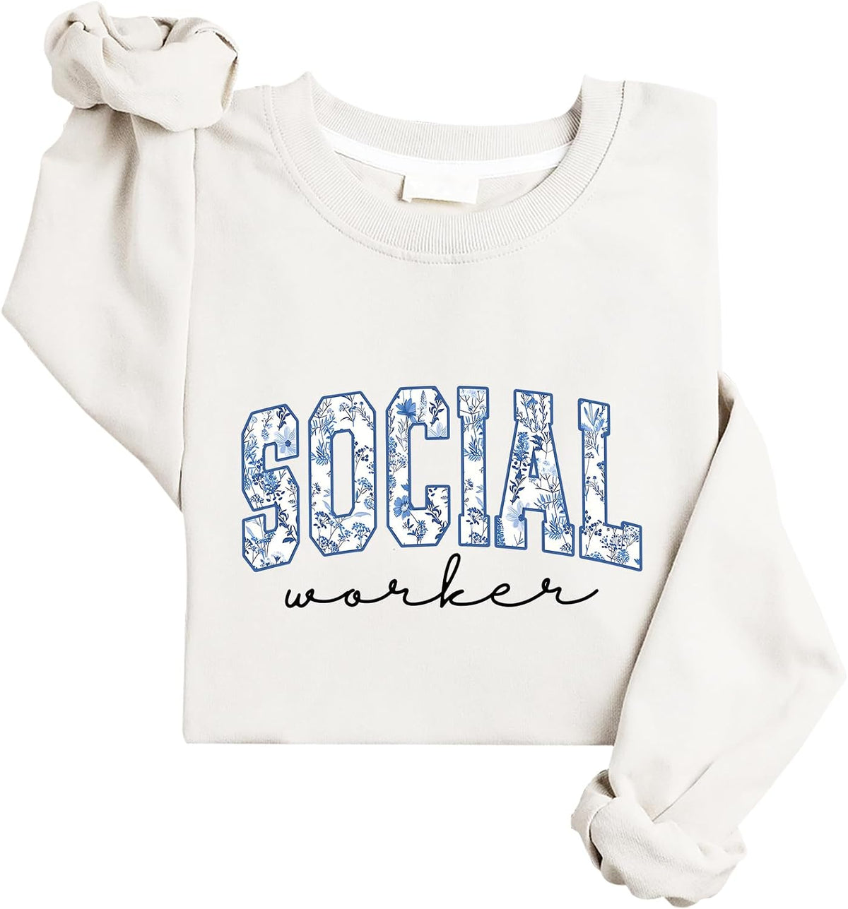 Socials Worker Sweatshirt School Socials Worker Sweatshirt - White