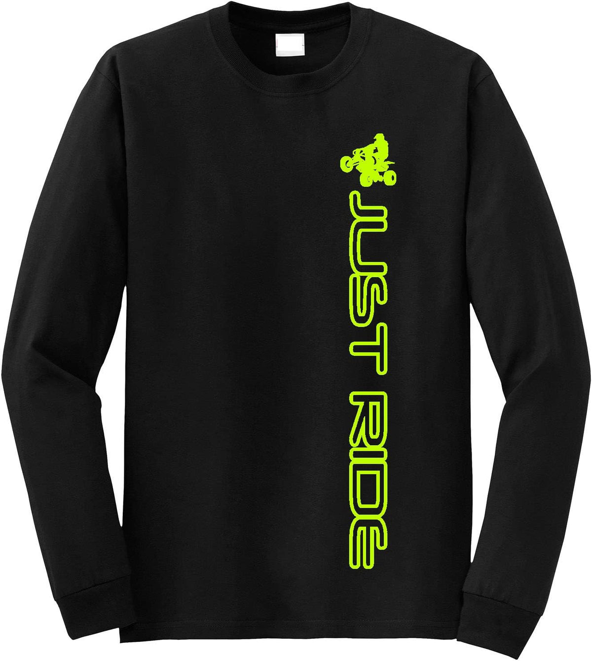 JUST RIDE Quad ATV Long Sleeve Shirt - Neon Yellow
