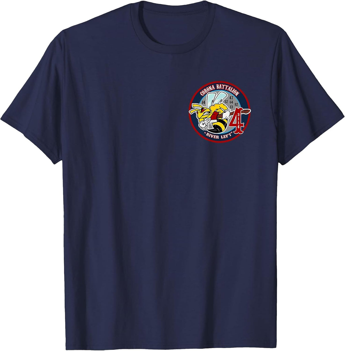 Norco - Corona Battalion 4 Off Duty Firefighter Shirt T-Shirt - Navy Blue
