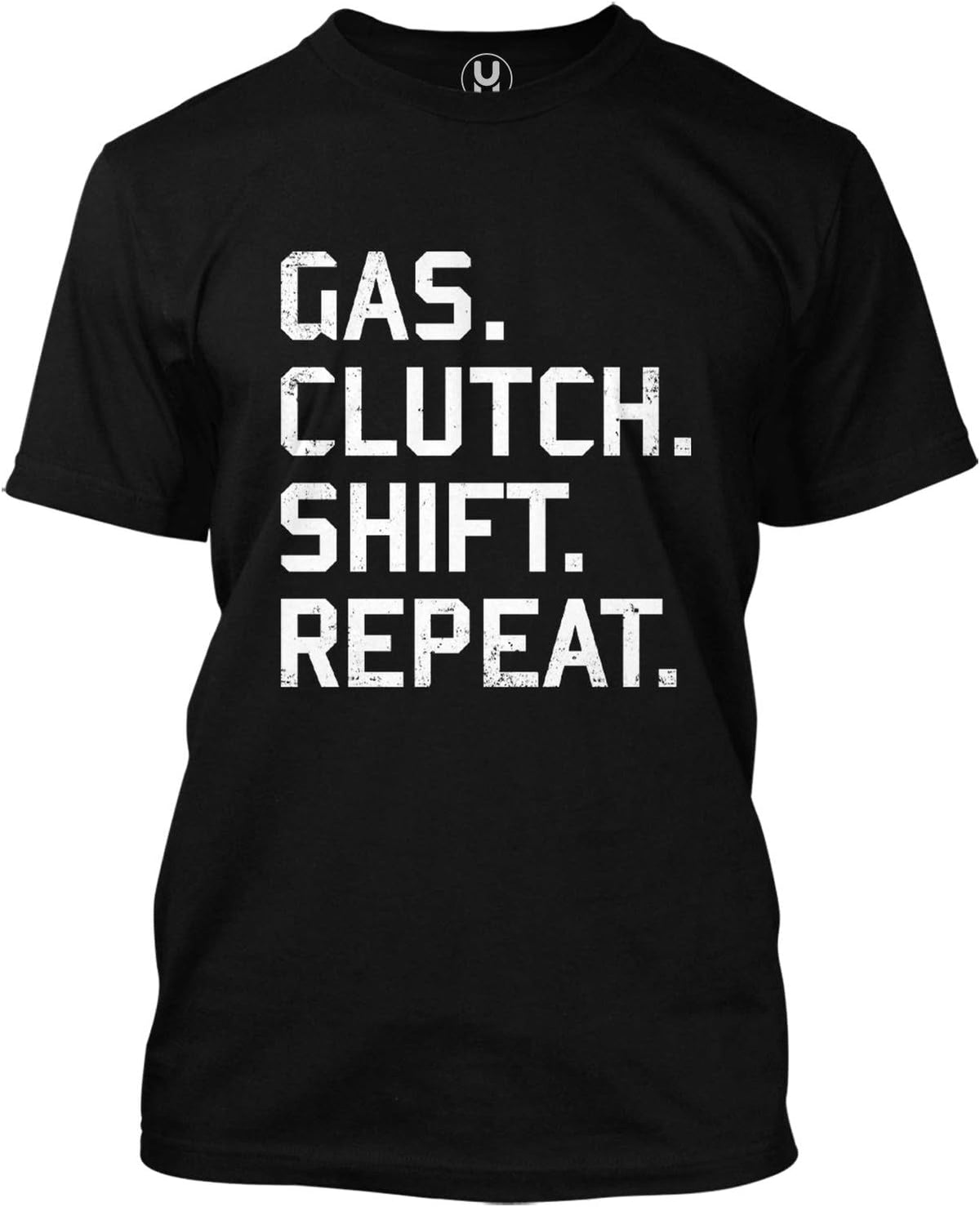 Haase Unlimited Gas. Clutch. Shift. Repeat. - Gearhead Men's T-Shirt - Black