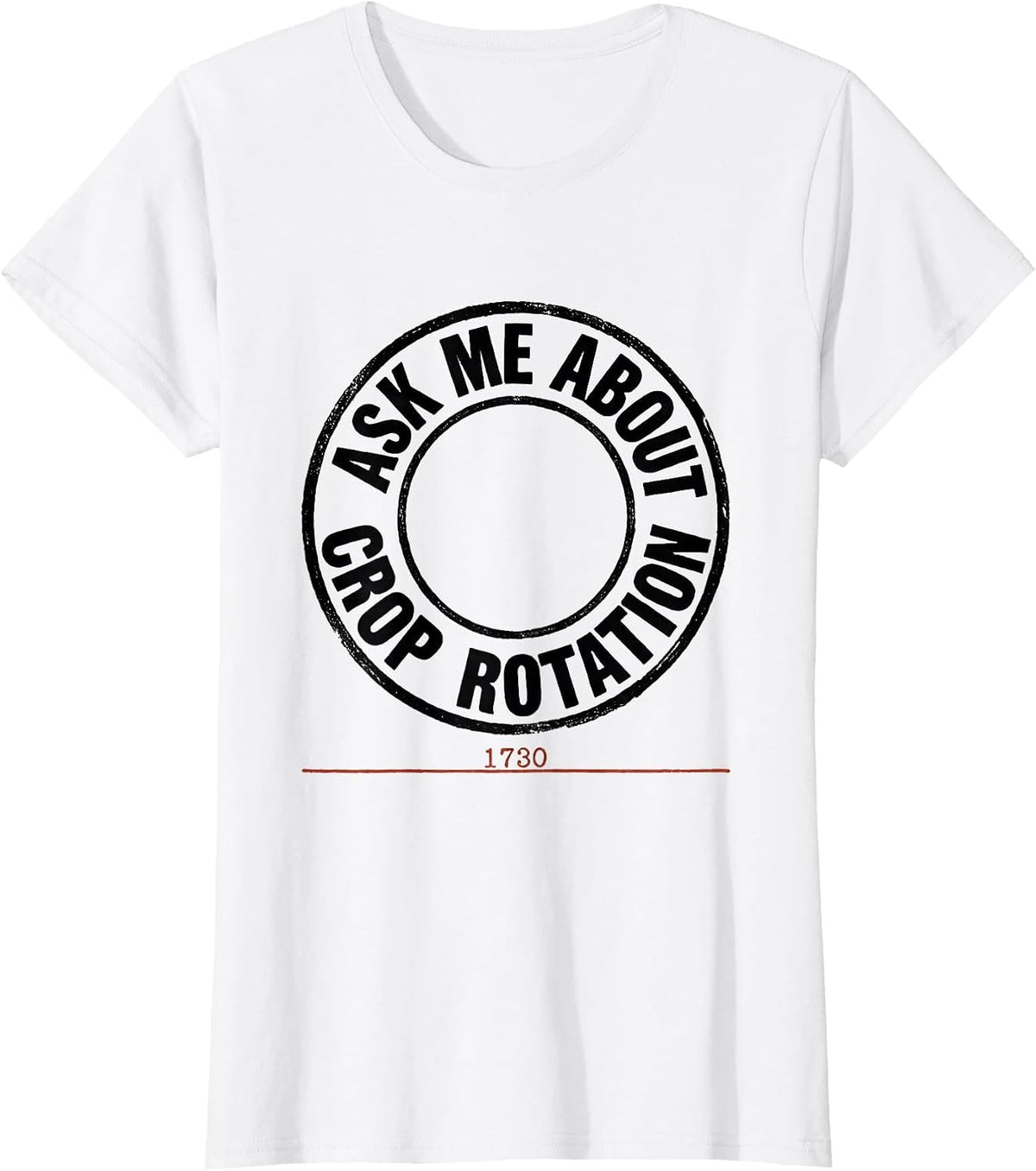 Ask Me About Crop Rotation 1730 Funny History Teacher Gift T-Shirt - White
