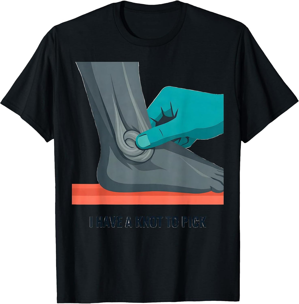 Men's I Have A Knot To Pick Funny Physical Therapist Massage T-Shirt - Black