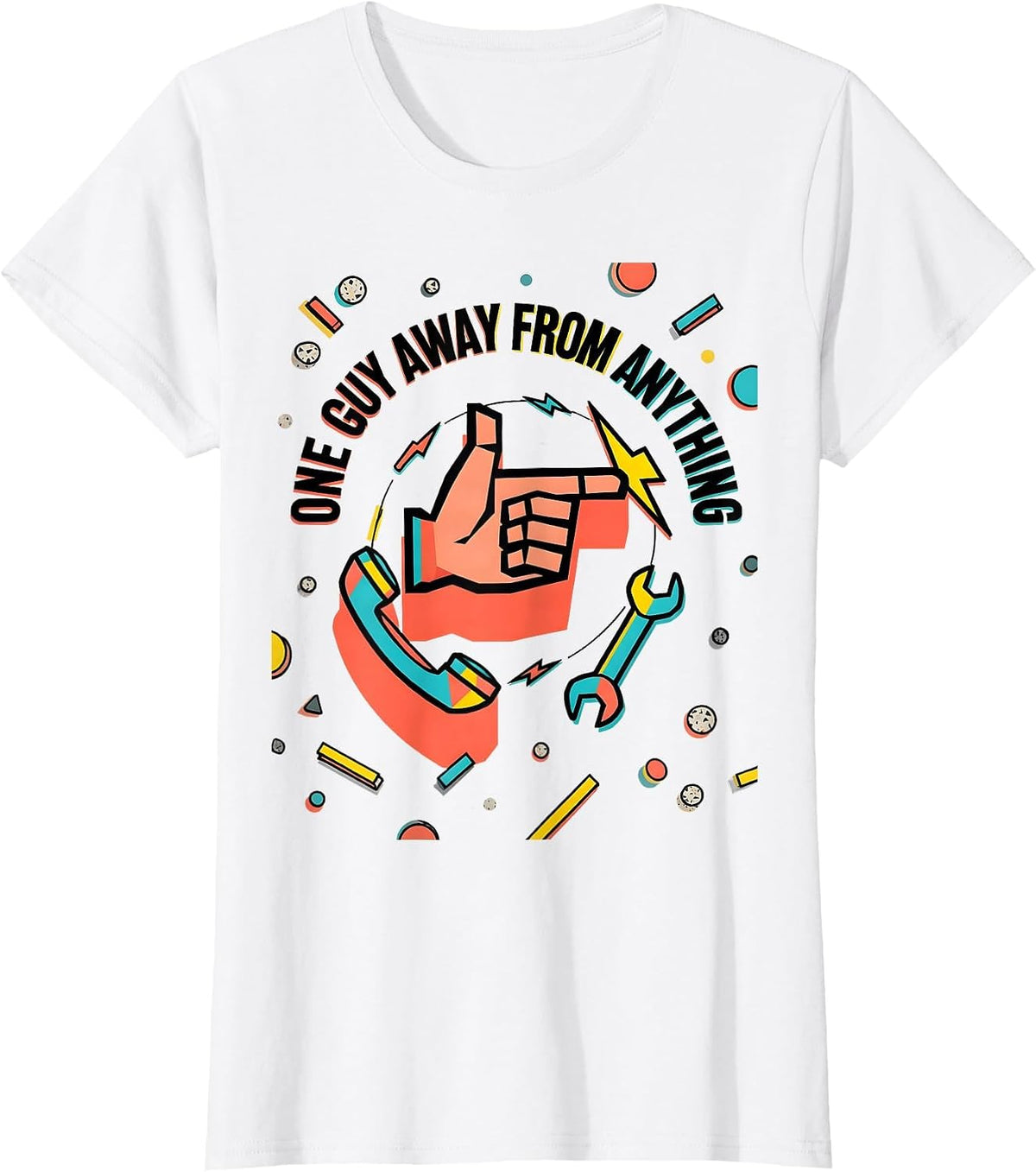 I Cant But I Know A Guy Funny Networking Design T-Shirt - White