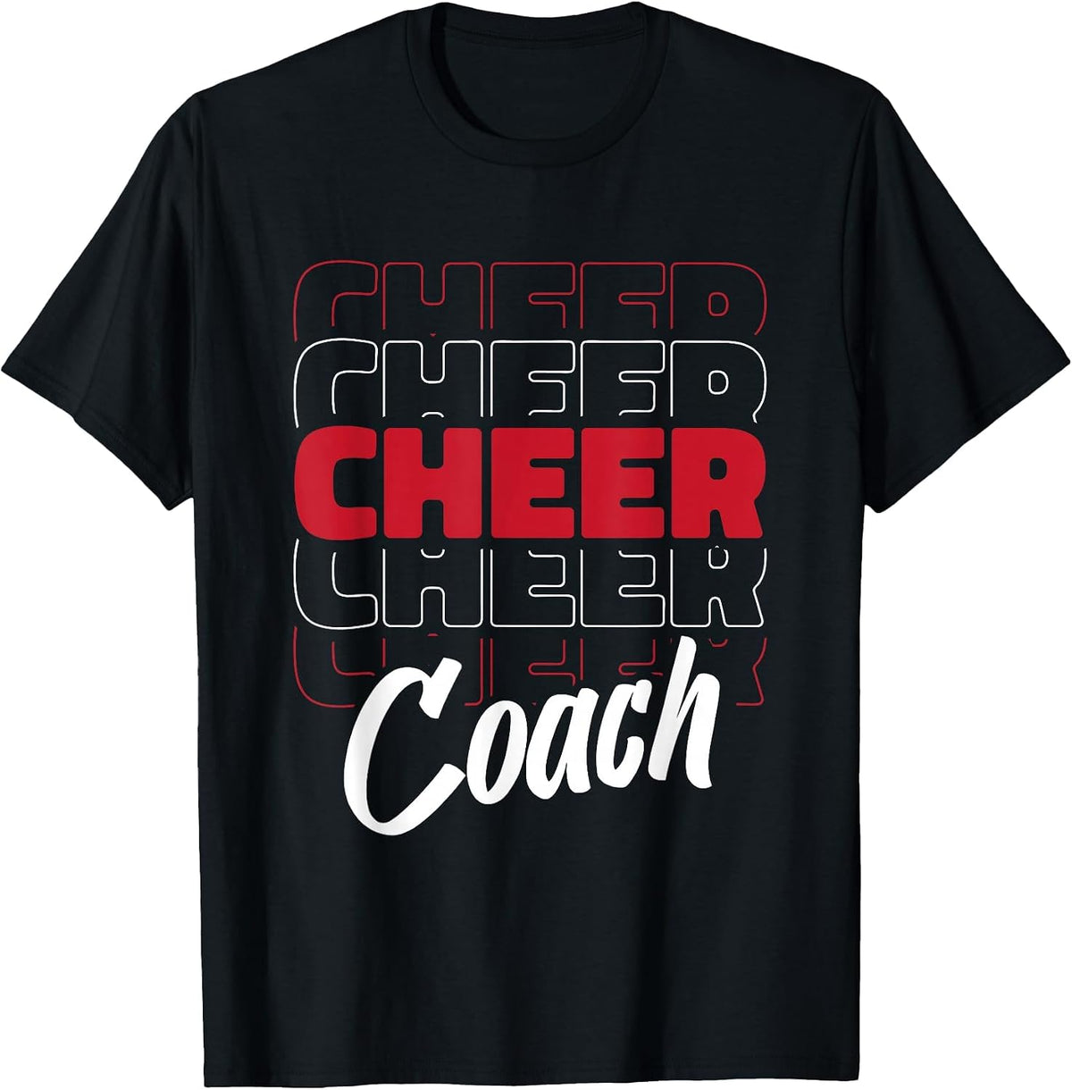 Cheerleader Coaching Cheerleading - Cheercaptain Cheer Coach T-Shirt - Black