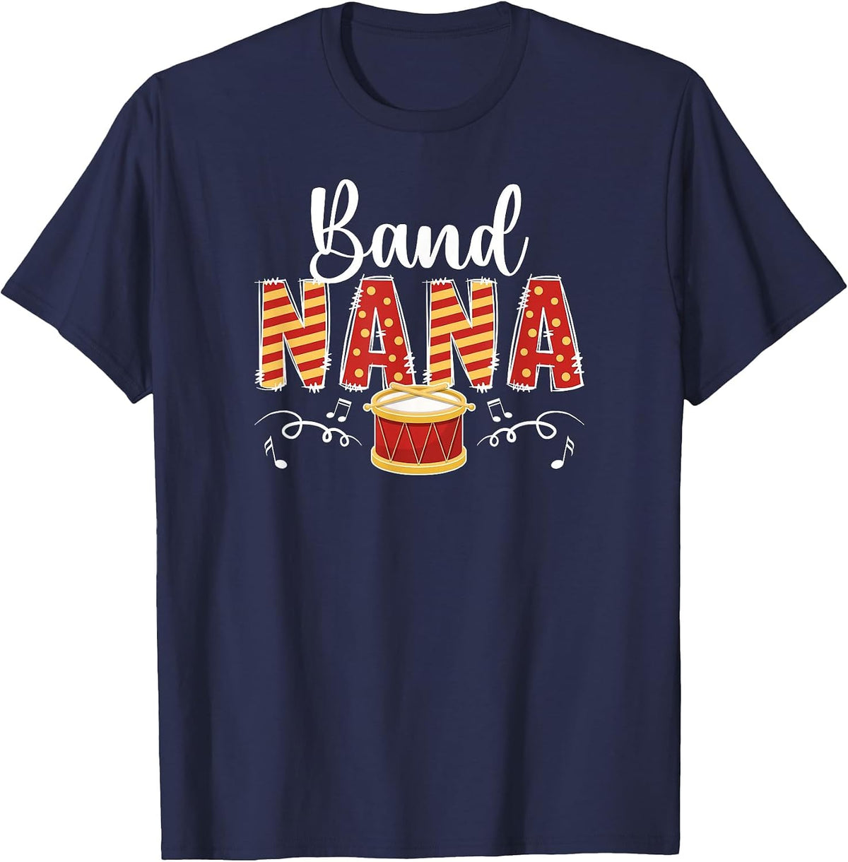 Band Nana Marching Band Nana Grandma T-Shirt - Navy Blue