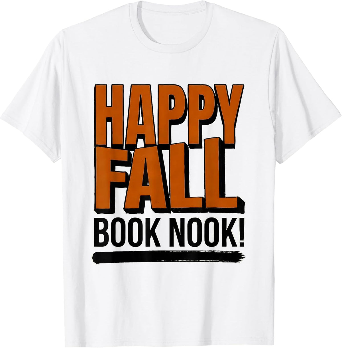 Men's Happy Fall, Book Nook! Retro Teacher Fall Festival Classroom T-Shirt - White