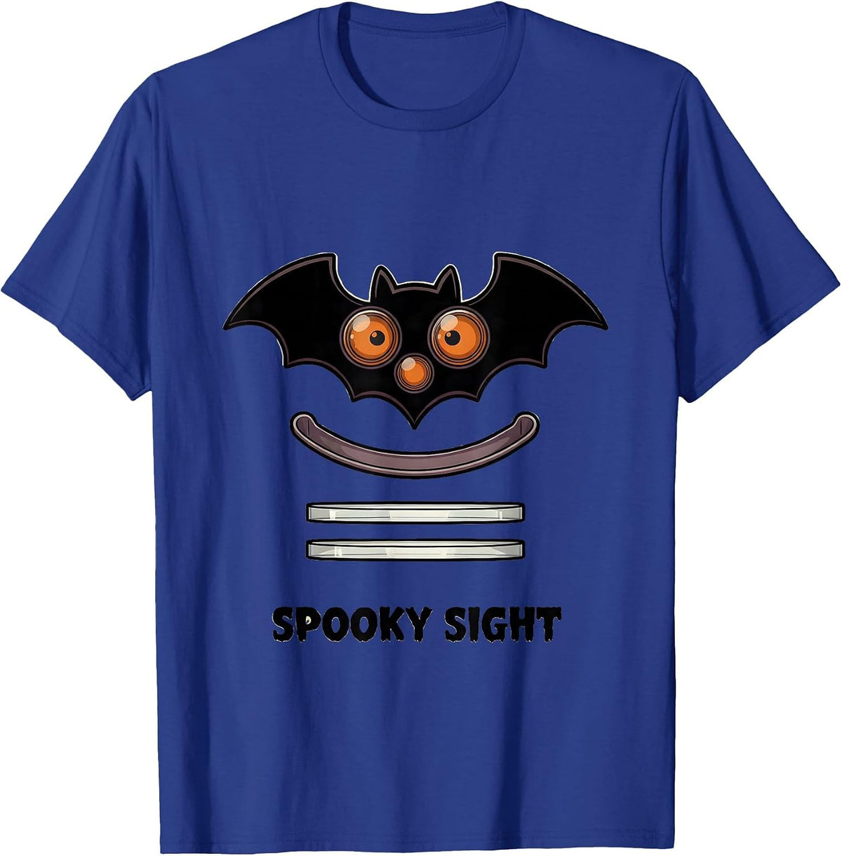 Men's Spooky Sight Funny Optometrist Halloween Eye Doctor Humor T-Shirt - Royal Blue