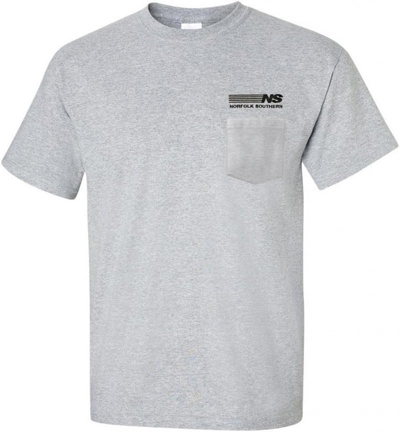Daylight Sales Norfolk Southern Railway Embroidered Pocket Tee [p32] - Sport Gray