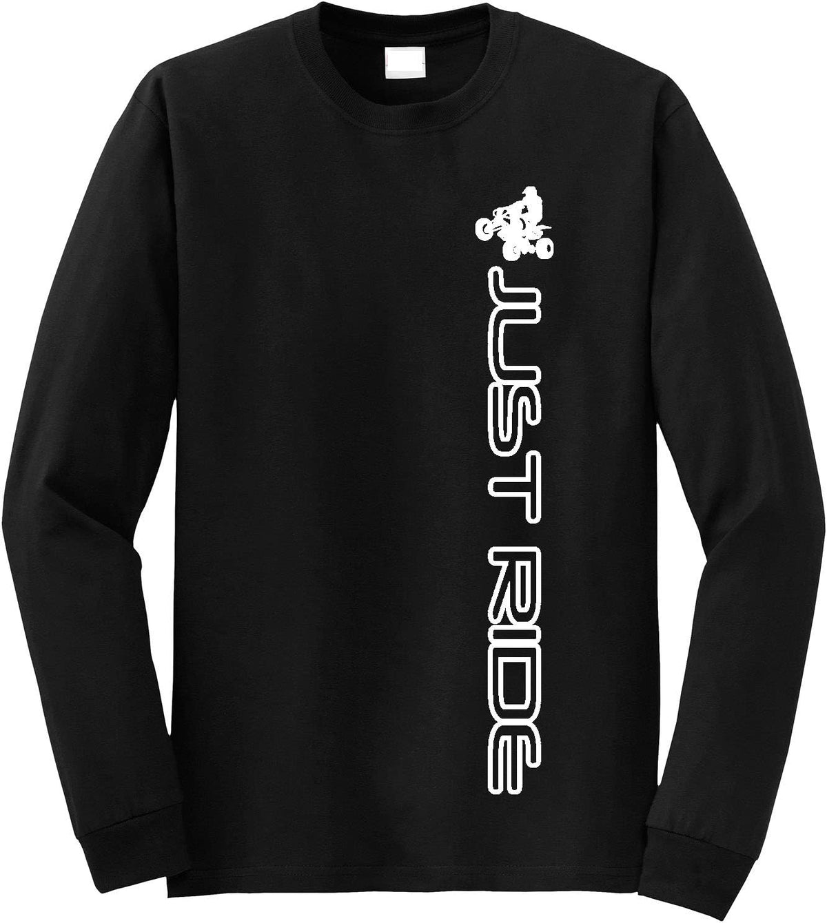 JUST RIDE Quad ATV Long Sleeve Shirt - White