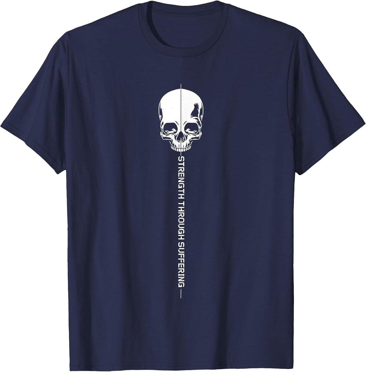 Strength Through Suffering T-Shirt - Navy Blue