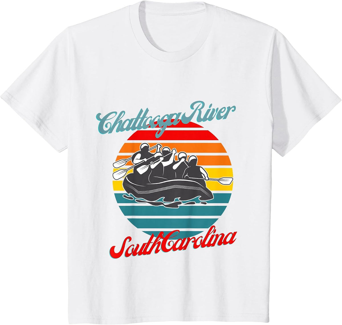 Chattooga River South Carolina White Water Rafting T-Shirt - White