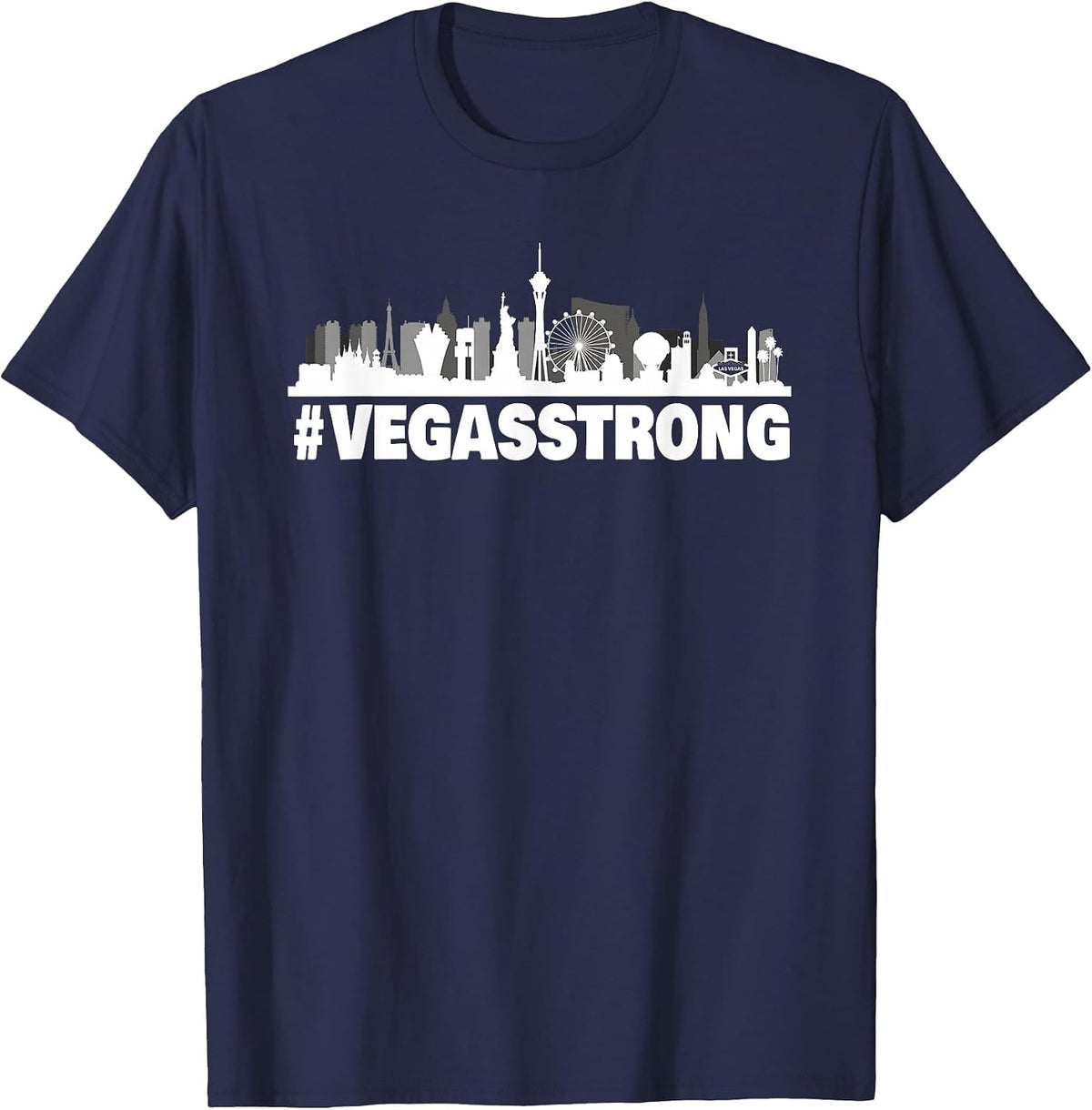 Vegas Strong T-Shirt T-Shirt - Navy Blue