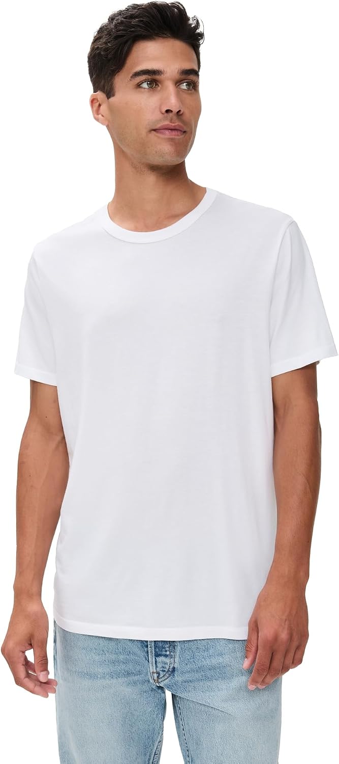Marine Layer Men's Signature Crew Tee - Pure White