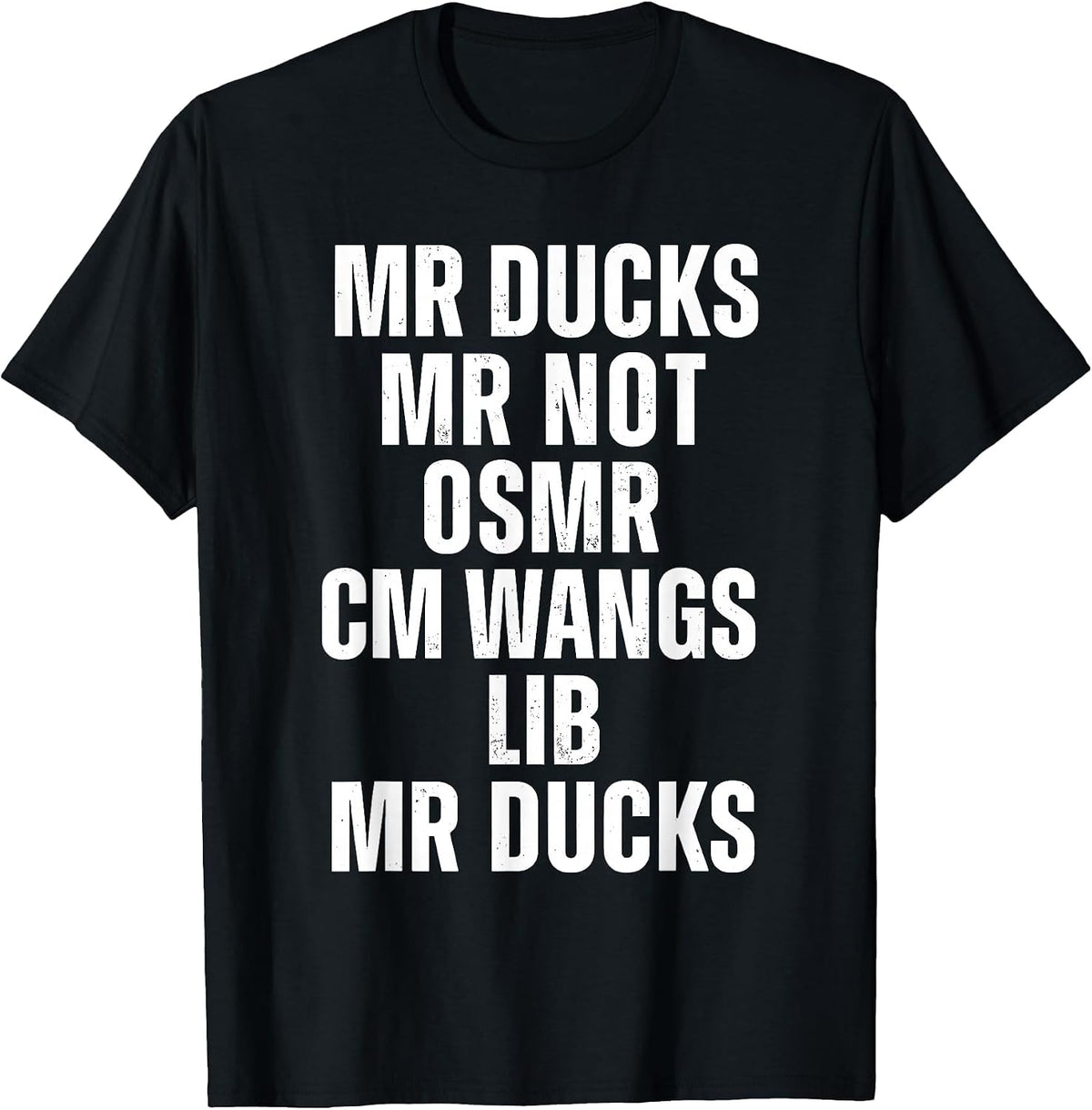 Mr Ducks Mr Not Duck Joke Phonetic Puzzle T-Shirt - Black