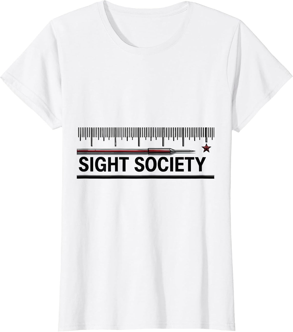 Sight Society Geometric Optometrist Eye Doctor Christmas T-Shirt - White