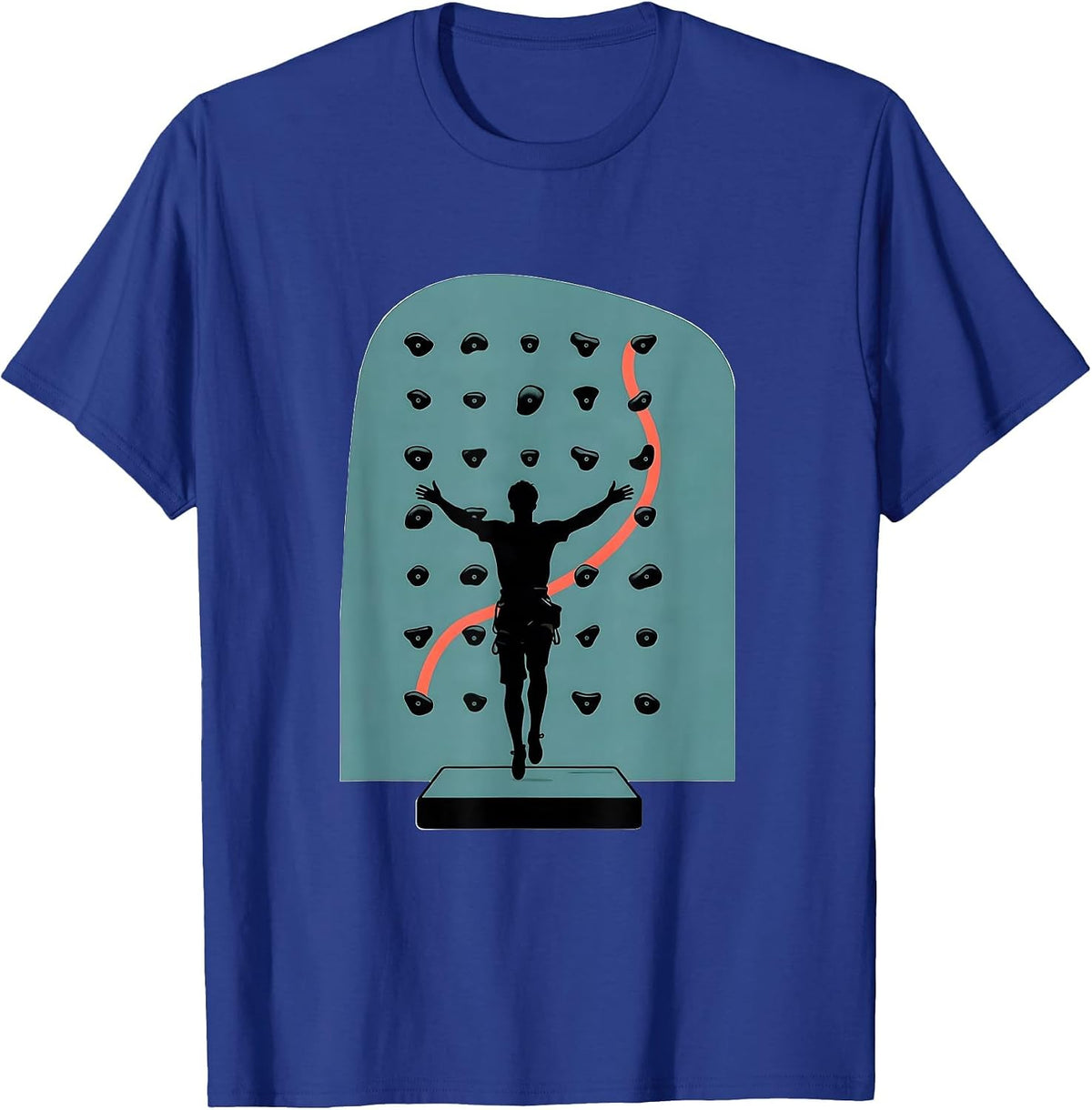 Men's Bouldering Climber Humor Rock Climbing Enthusiast Gift T-Shirt - Royal Blue