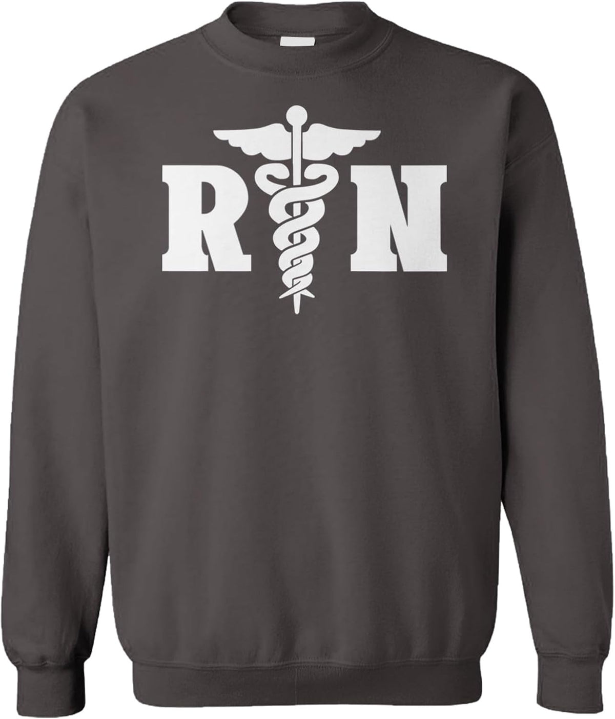 Tcombo RN - Registered Nurse Nursing Unisex Crewneck Sweatshirt - Charcoal