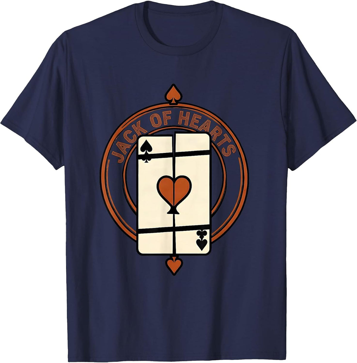 Whole Costume Jack Of Hearts Exploded View Technical Poker T-Shirt - Navy Blue