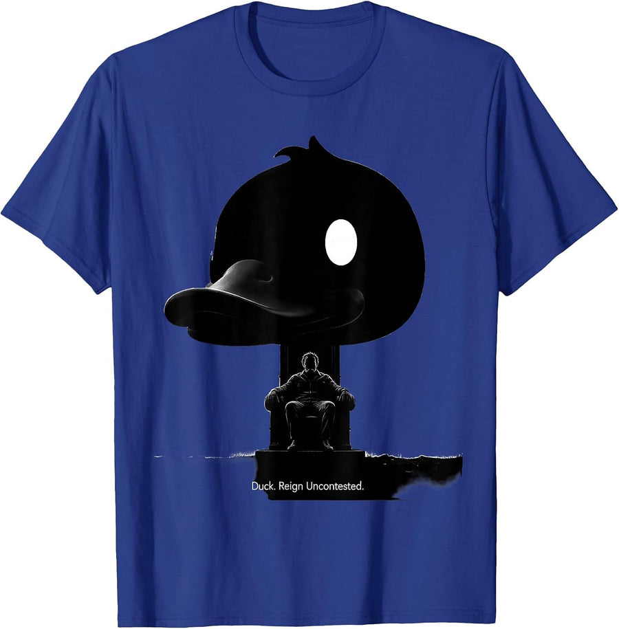 Duck Reign Uncontested Funny Novelty Gift for Duck Lovers T-Shirt - Royal Blue