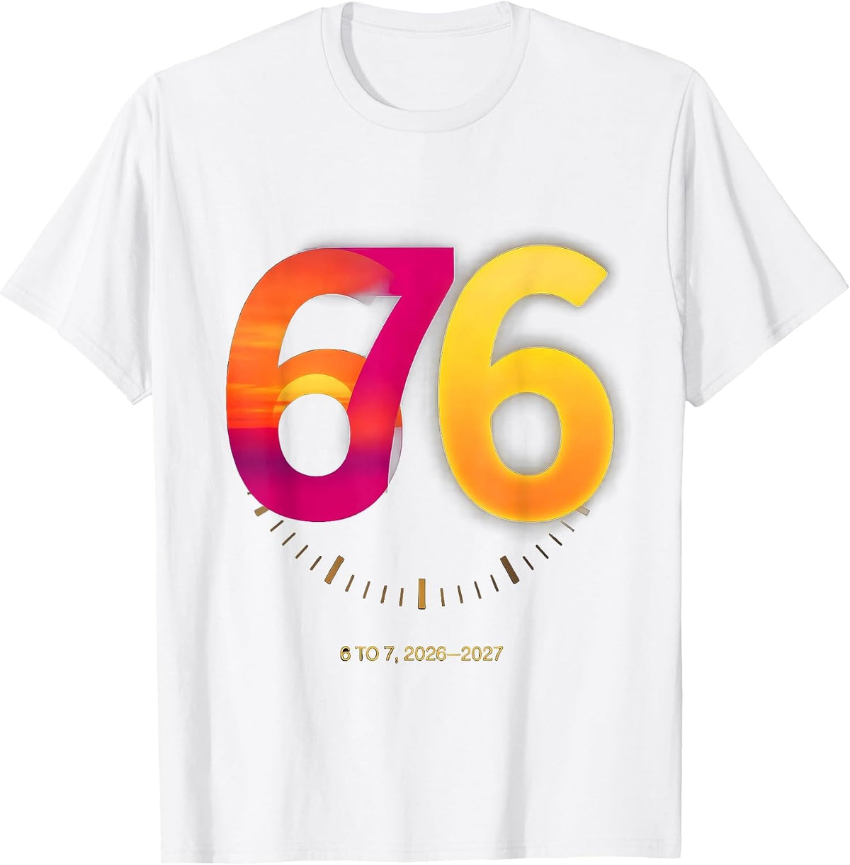 Men's 6 To 7 2026-2027 Funny Kids New Years Eve Party Meme T-Shirt - White