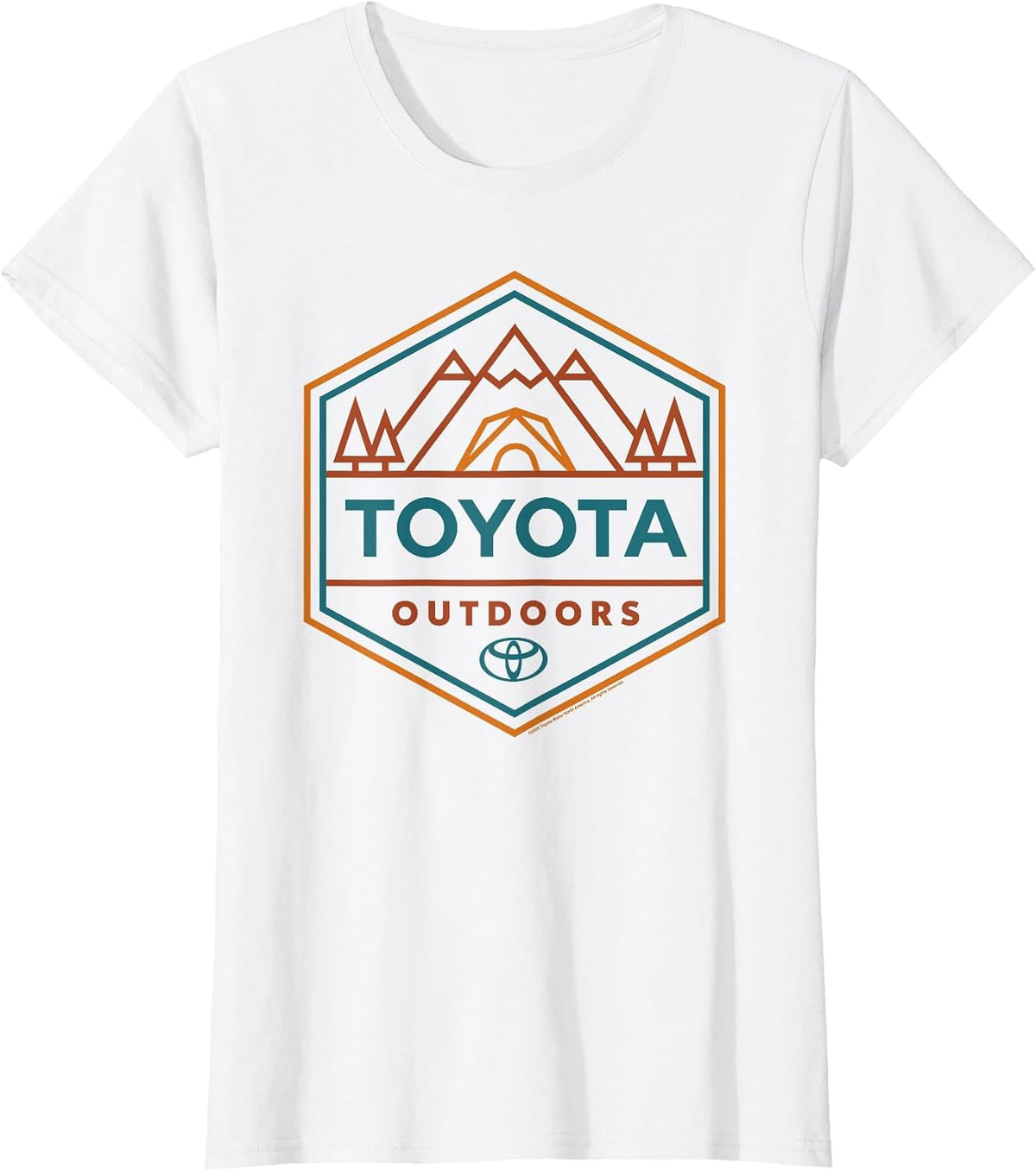 Toyota Outdoors Art Line Big Chest Logo T-Shirt - White