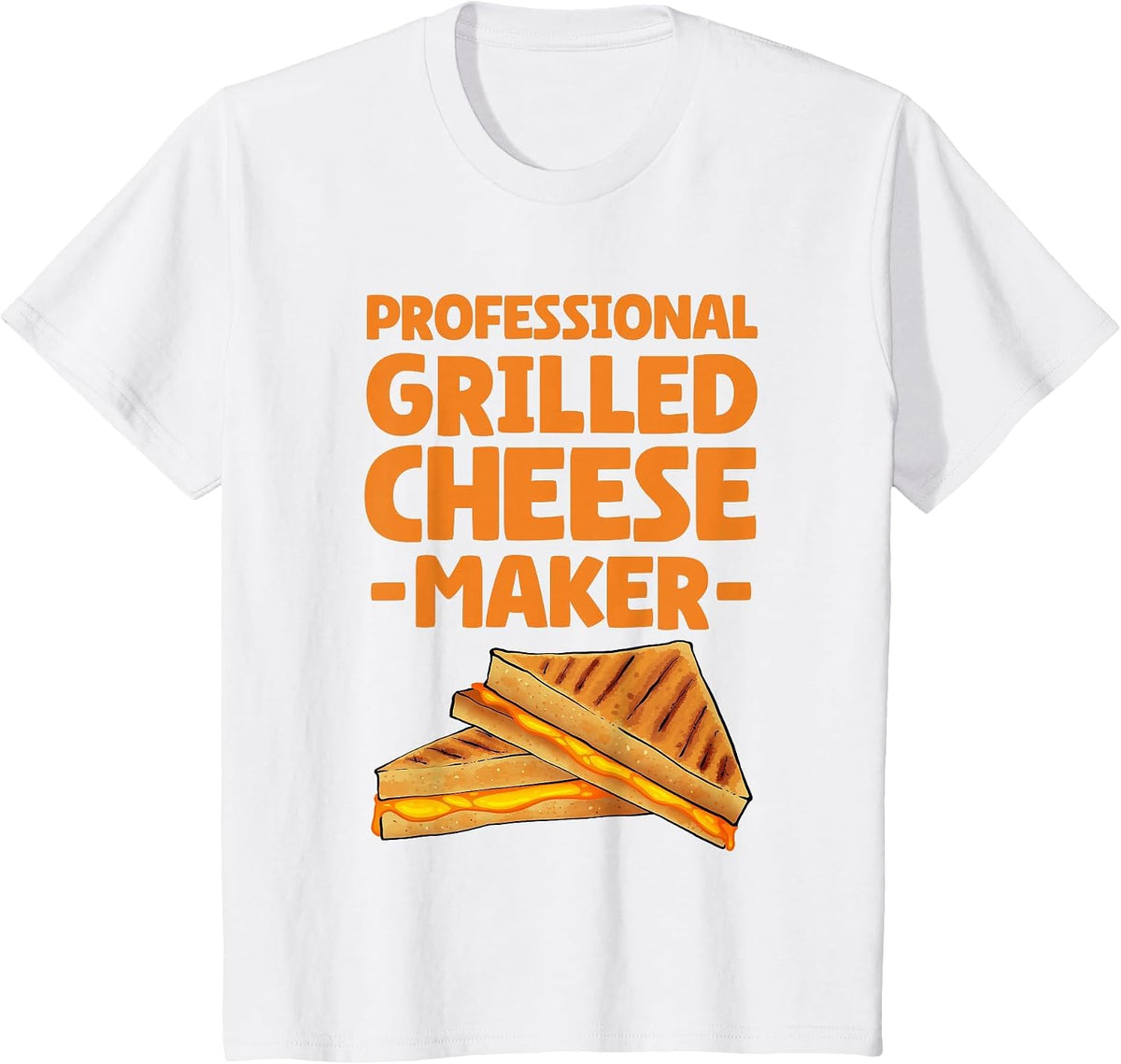 Funny Grilled Cheese Maker Art for Men Women Grilled Cheese T-Shirt - White