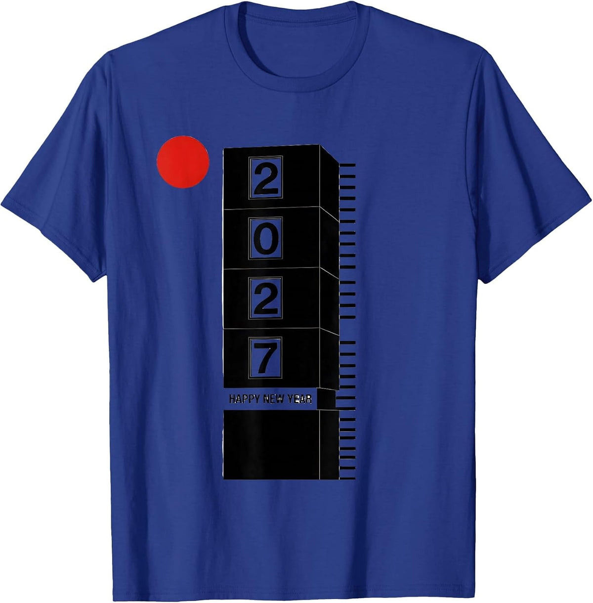 Men's Happy New Year 2027 Swiss International Family Party T-Shirt - Royal Blue