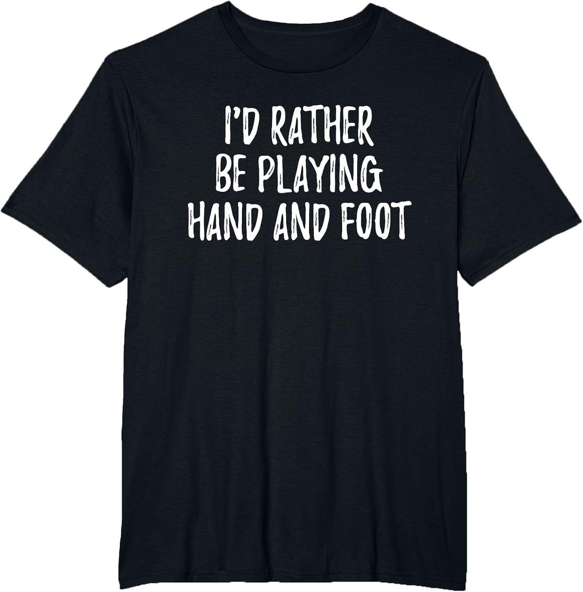 Hand and Foot Card Game T-Shirt - Black