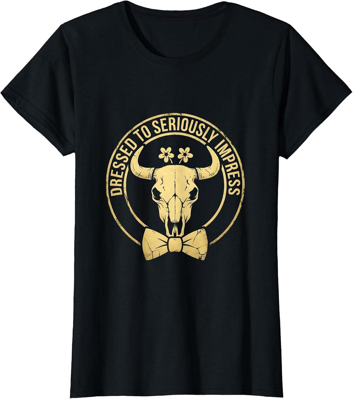 Dressed to Seriously Impress Tuxedo Design T-Shirt - Black
