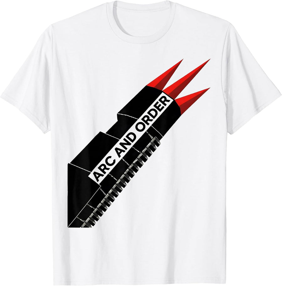 Men's Arc And Order Constructivist Poster Welder Trade Pride Humor T-Shirt - White
