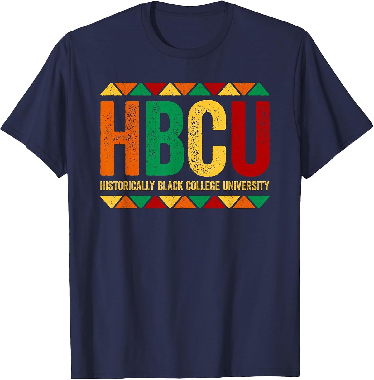 HBCU Historically Black College University Shirt History T-Shirt - Navy Blue