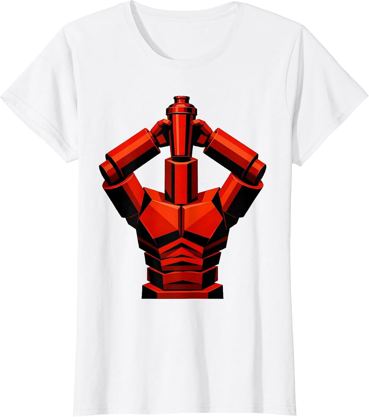 Oversized Gym Guy Protein Shake Graphic Tee T-Shirt - White