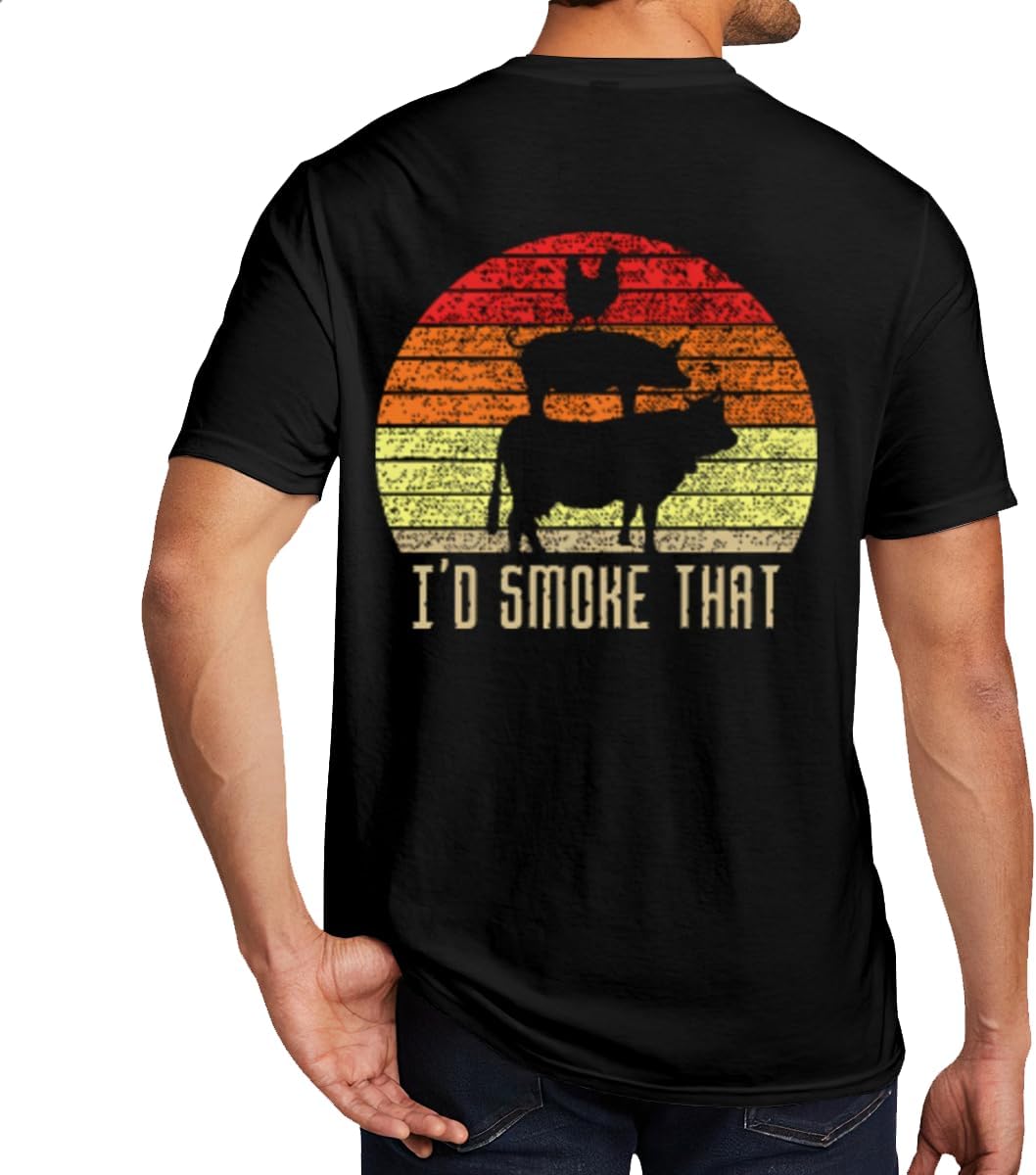 T-Shirts,Id Smoke that,Casual,Unisex Cotton Graphic Tops - Id Smoke That