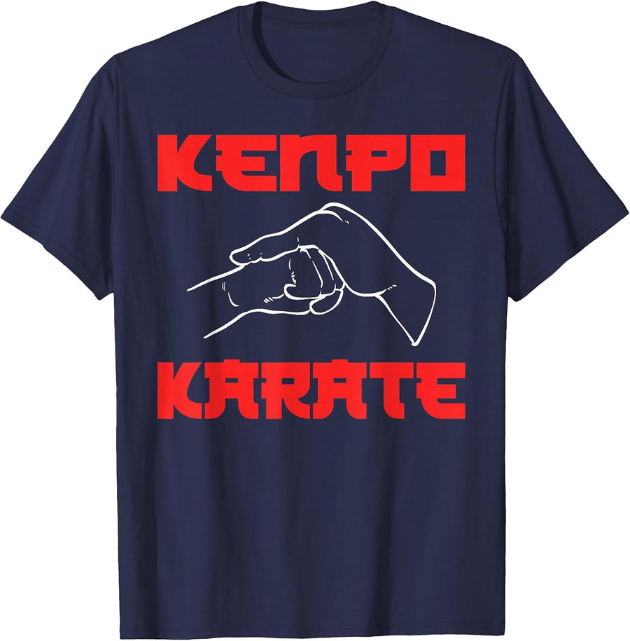 Kenpo Karate Martial Artist T-Shirt - Navy Blue