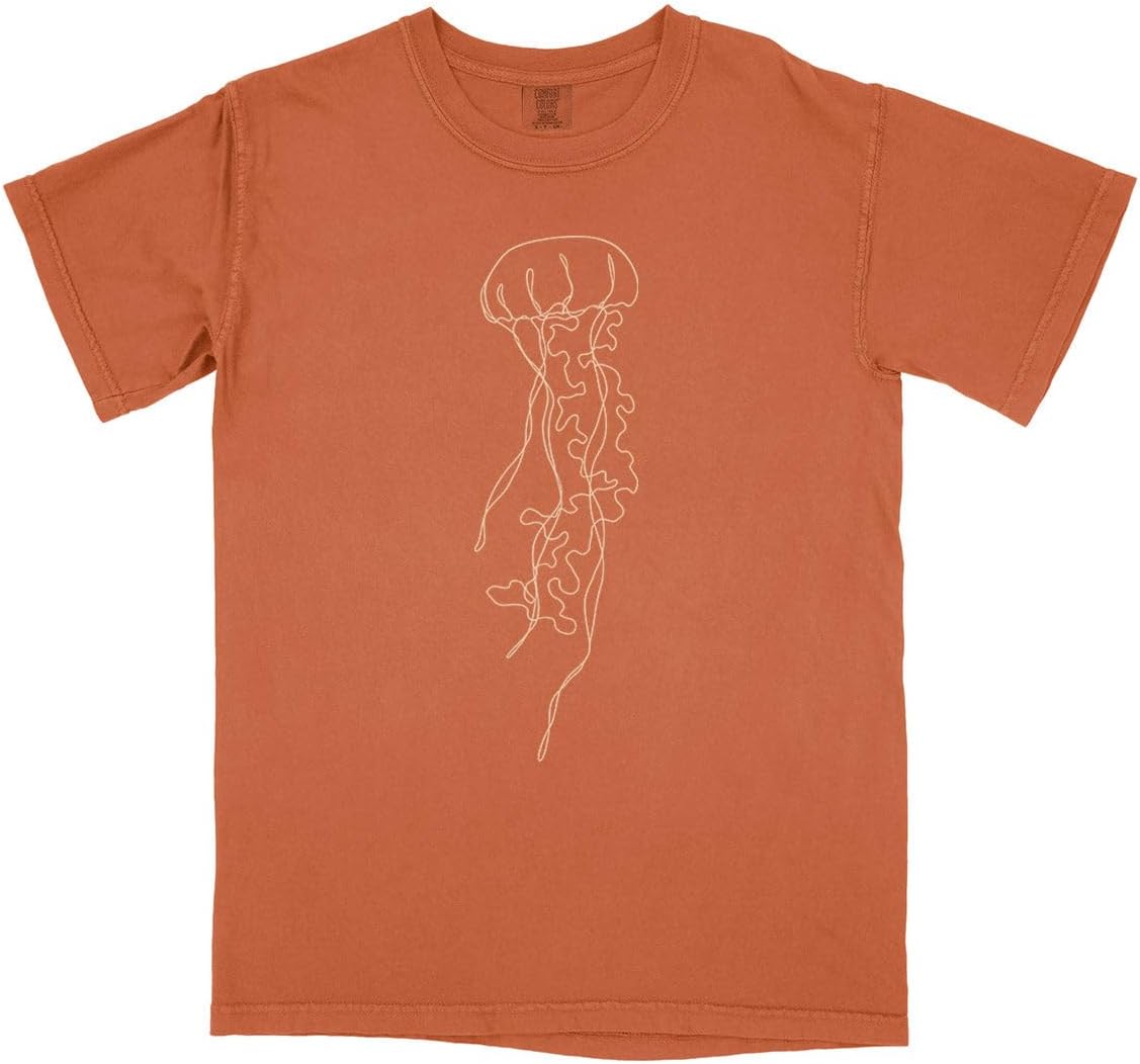 Simple Jellyfish Comfort Colors Short Sleeve Tee Unisex - Yam