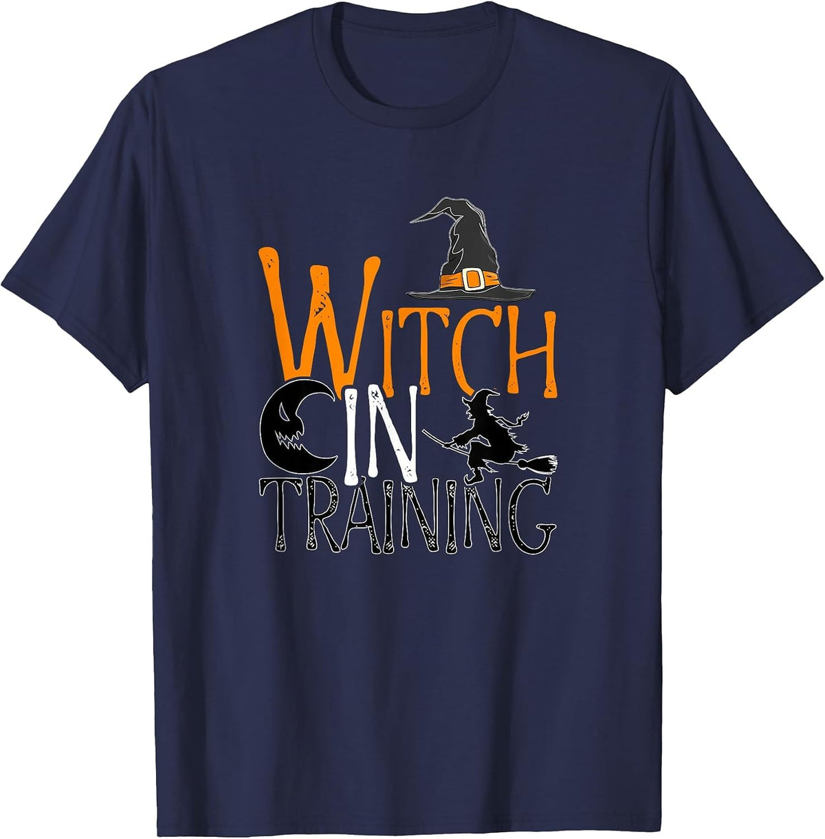 Witch in Training - Magic Lover Halloween Season Witch T-Shirt - Navy Blue