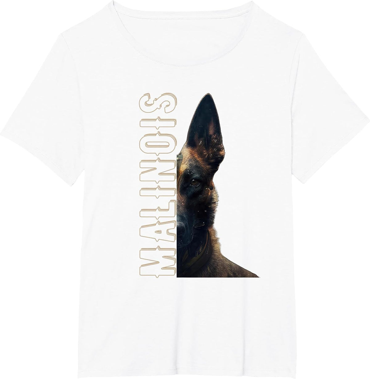 Malinois Belgian Shepherd Dog T-Shirt - White