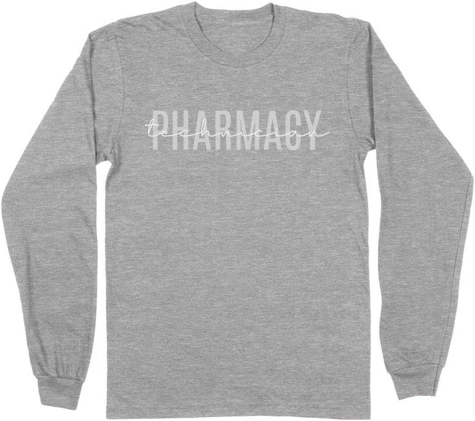 Pharmacy Technician Long Sleeve Shirt Unisex - Grey