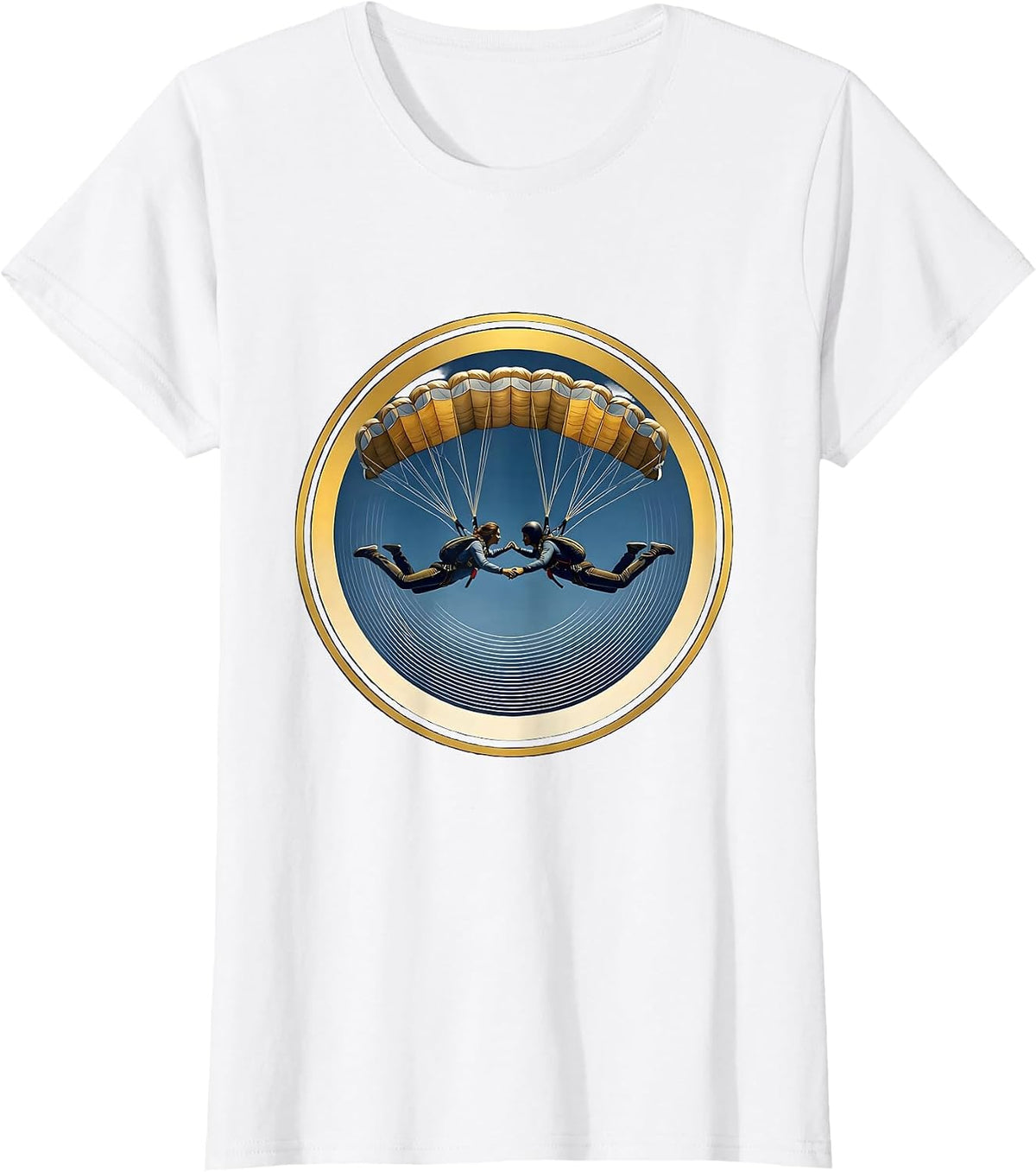 Skydive Formation Duo Graphic Tee T-Shirt - White