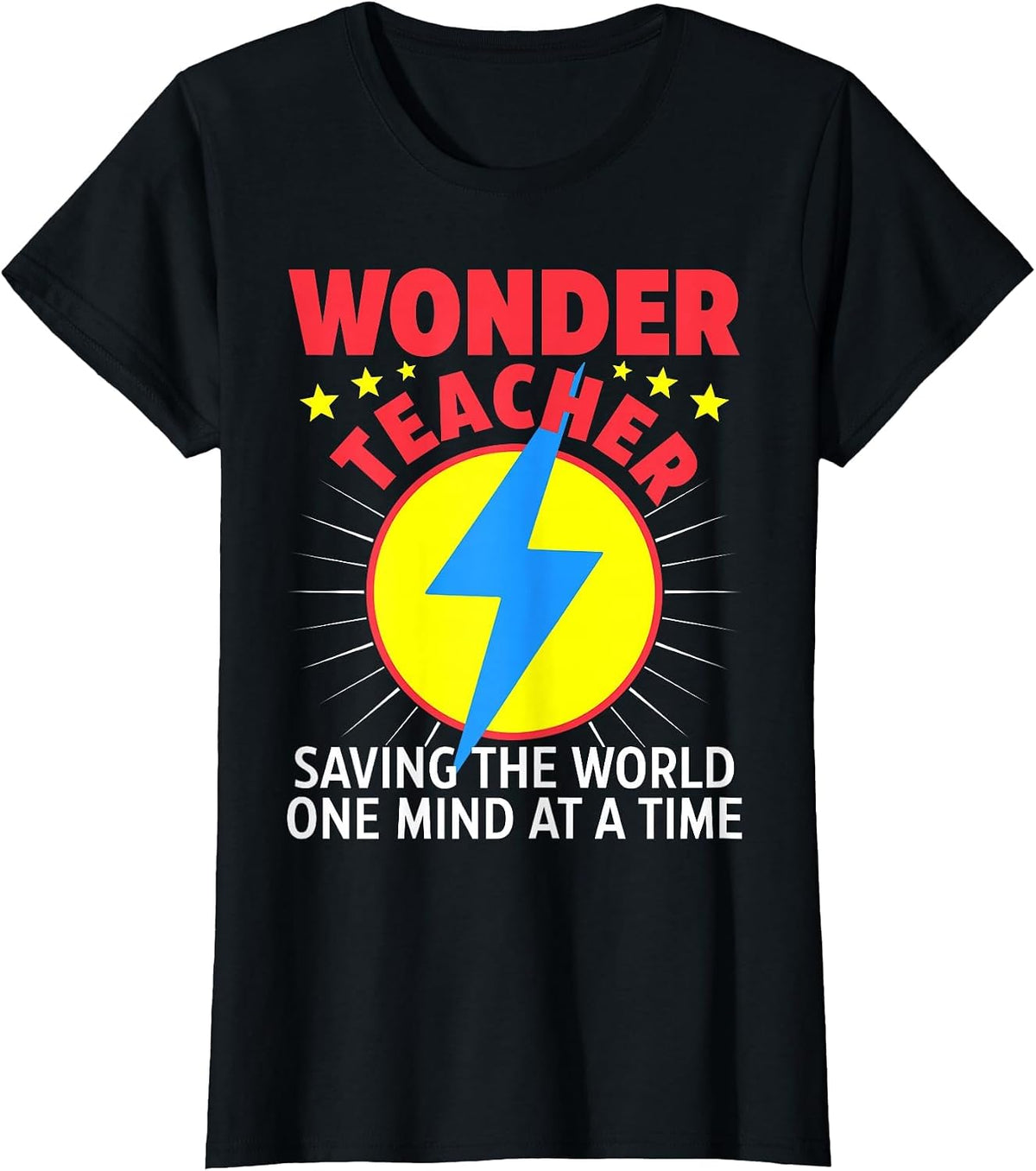 Wonder Teacher Costume Shirt - Teacher Halloween Costume T-Shirt - Black
