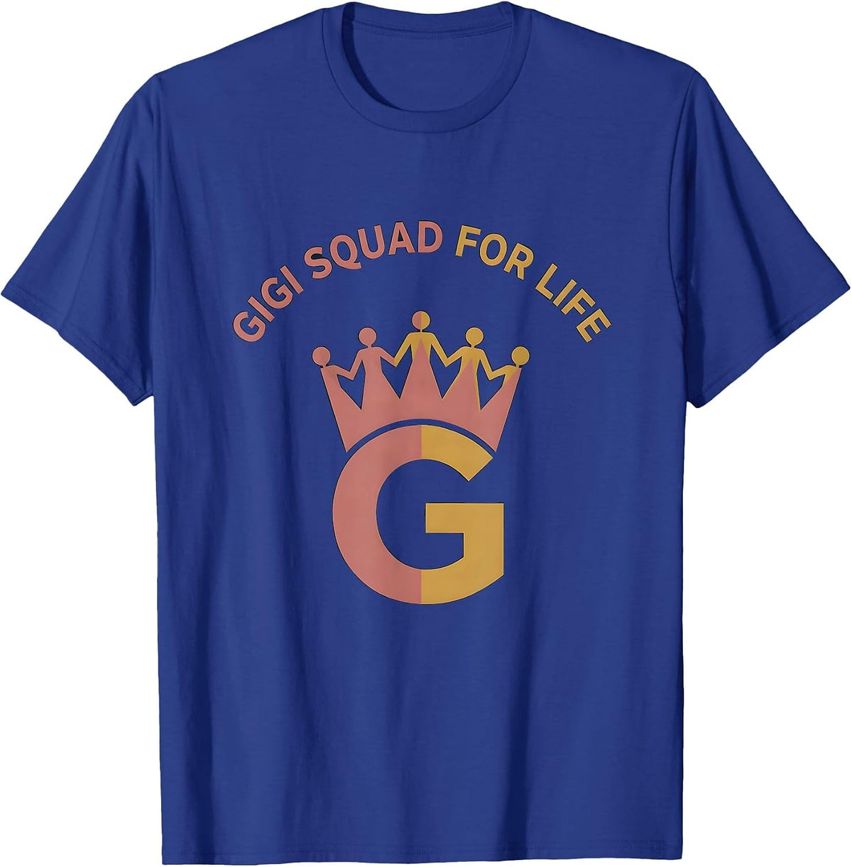 Men's Gigi Squad For Life Grandma Pride Design T-Shirt - Royal Blue