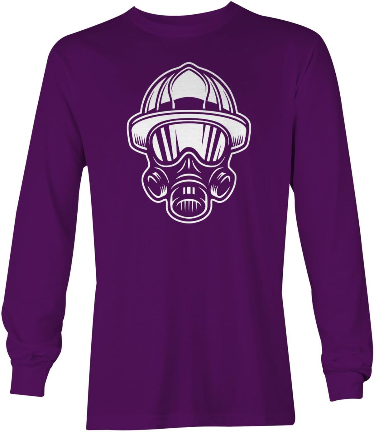 Haase Unlimited Fire Fighter Helmet - Heroic Unisex Long Sleeve Shirt - Purple