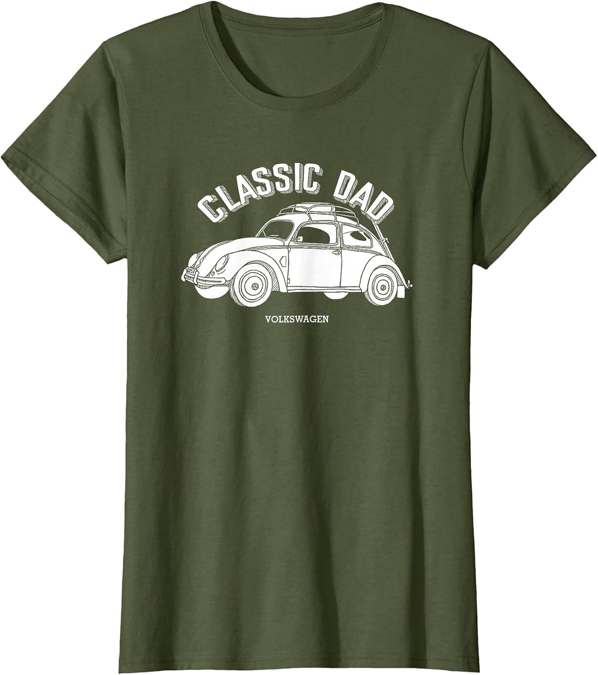 Volkswagen Classic Dad Beetle T-Shirt - Olive Green