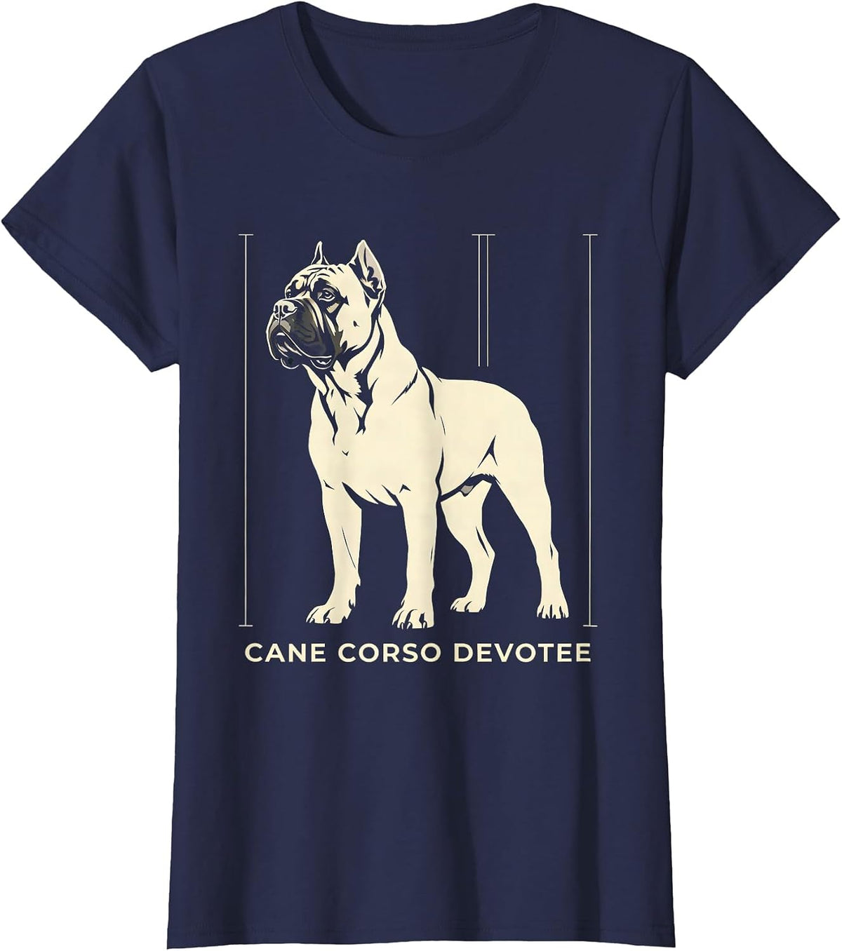 Women's Cane Corso Devotee Dog Owner Breed Pride T-Shirt - Navy Blue